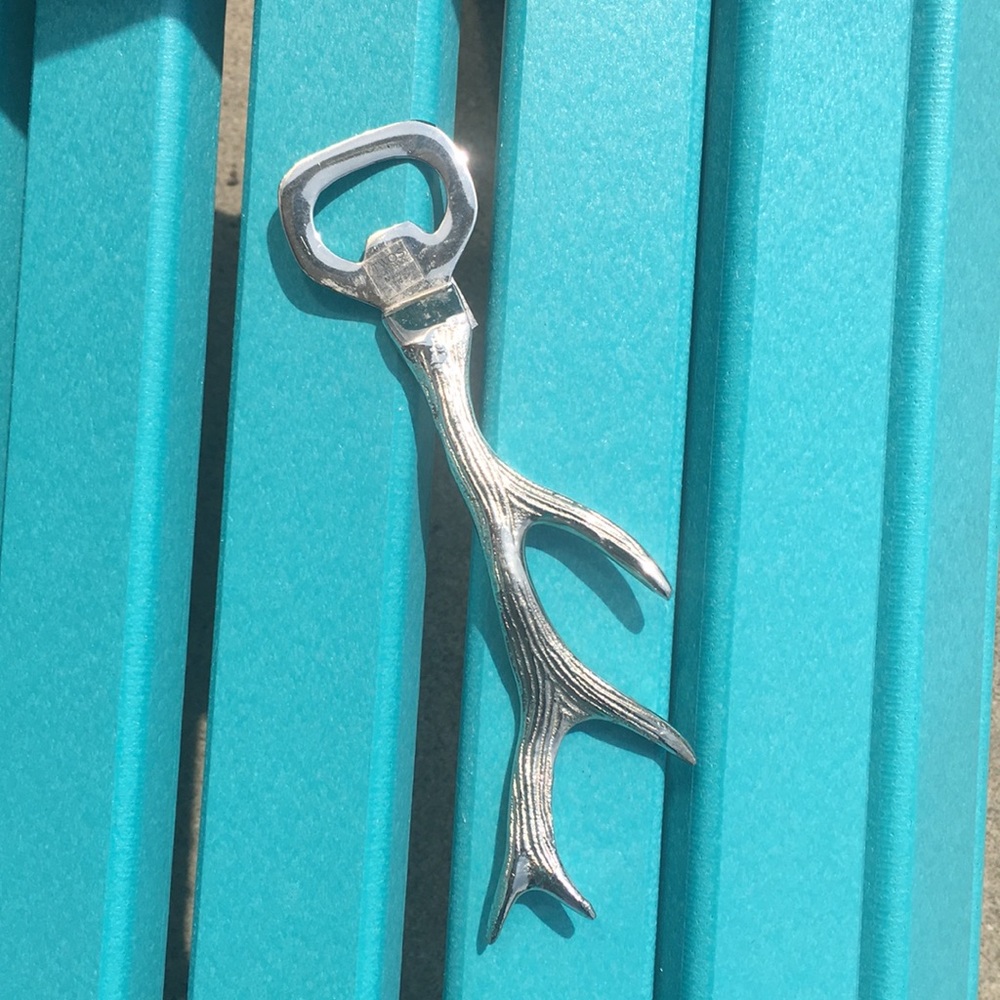 Silver Antler Bottle Opener